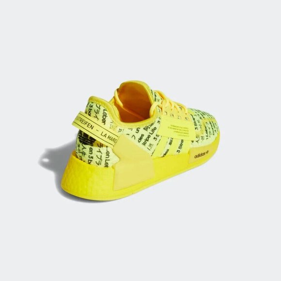 adidas Originals NMD_R1 V2 (LZI44) Shoes Kids size 5.5 Women's 7 Beam Yellow - Picture 7 of 14